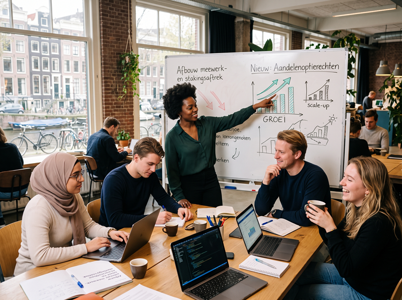 Start-ups en scale-ups hebben vaak niet de financiële middelen om werknemers een concurrerend salaris te